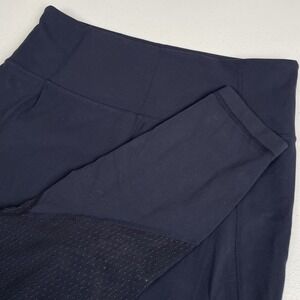 Athleta Salutation Mesh Leggings‎ Women's Size Medium Dark Blue Athleisure Gym